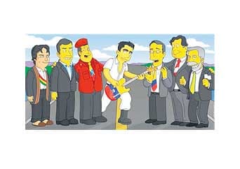 Prsidente Correa en los Simpson.