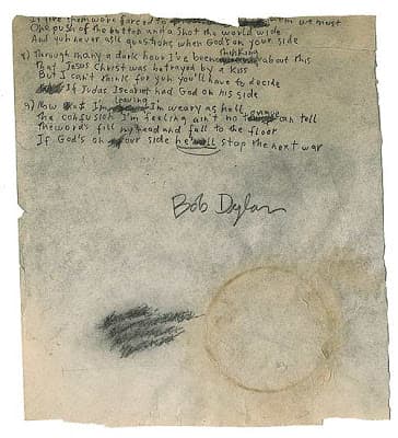 $25.000 por el manuscrito original.