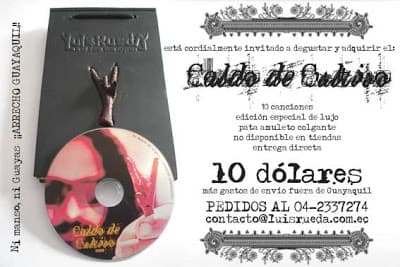 El nuevo disco de Luis Rueda solo se adquiere por pedidos personales.