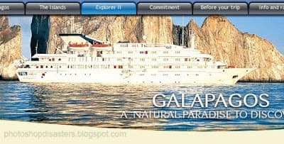 Galapagos en la lista de los desastres de Photoshop.