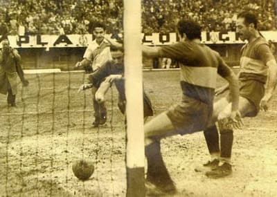 Aquellos años con fotografos en cancha.