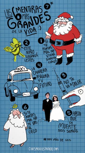 Algunas de las 6 mentiras mas grandes de la vida