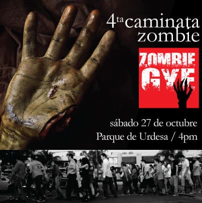 Camina como zombie.