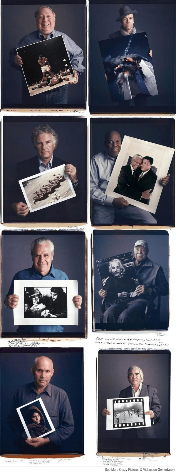 Las caras atras de esas fotos famosas e históricas.
