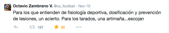 Fue un mal tuit de Octavio Zambrano?