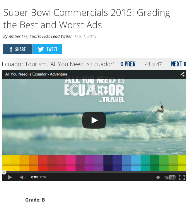 Entre los 25 mejores que salieron al aire en el Super Bowl, según...